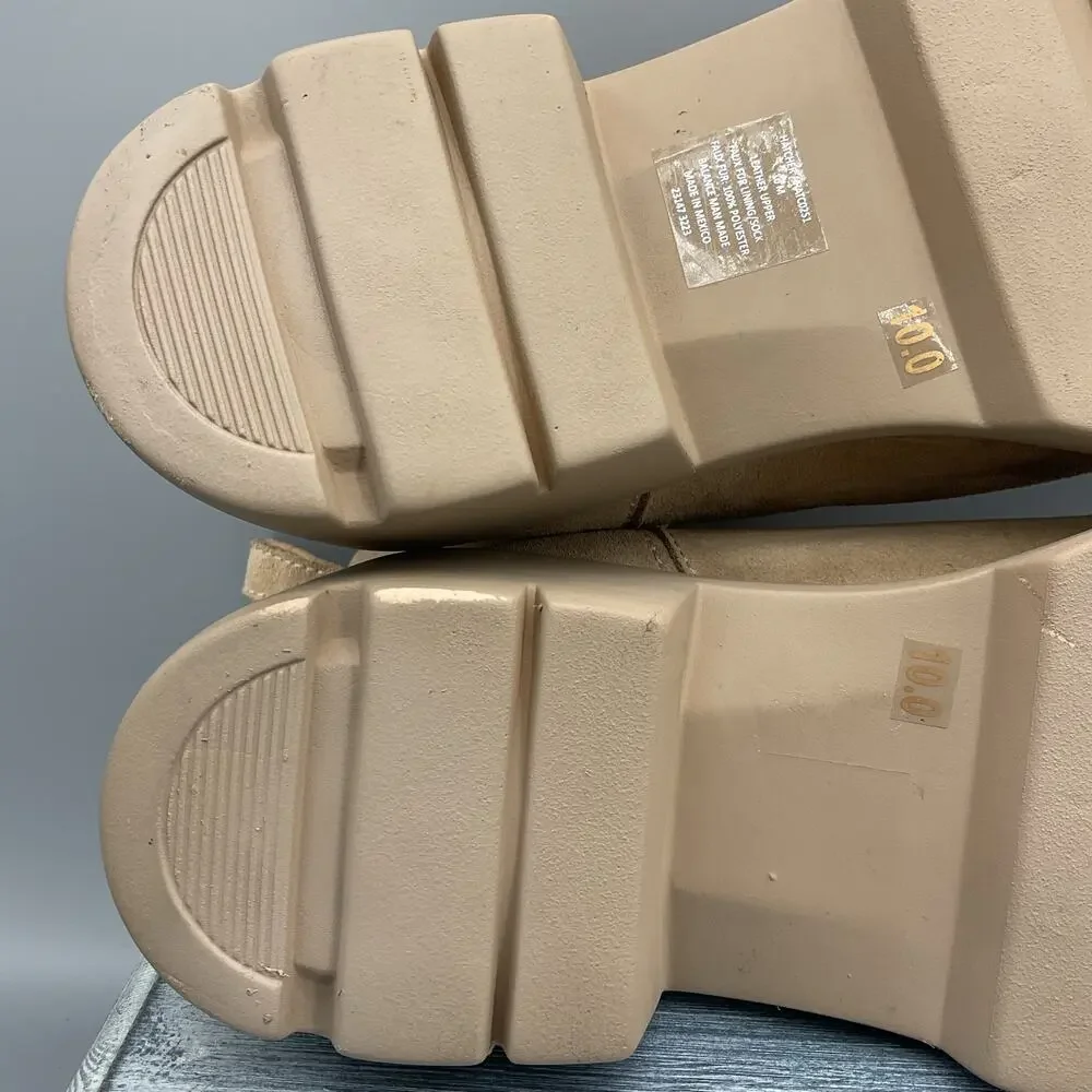 NEW Steve Madden Women’s Hatcher Booties Beige Size 10